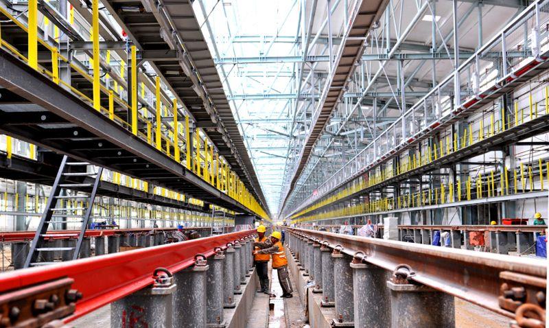 星空体育官网武汉电气化局承建的贵广高铁贵阳北动车所